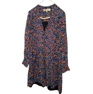 Diane Von Furstenberg Romantic  Long Sleeved Abstract Floral Silk EASTER CHURCH